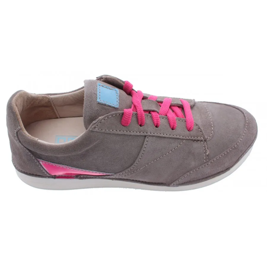 ZAPATOS SNEAKERS MUJERES MOMA GLOVFVG SOFTY SMOG GAMUZA GRIS VINTAGE NUEVA