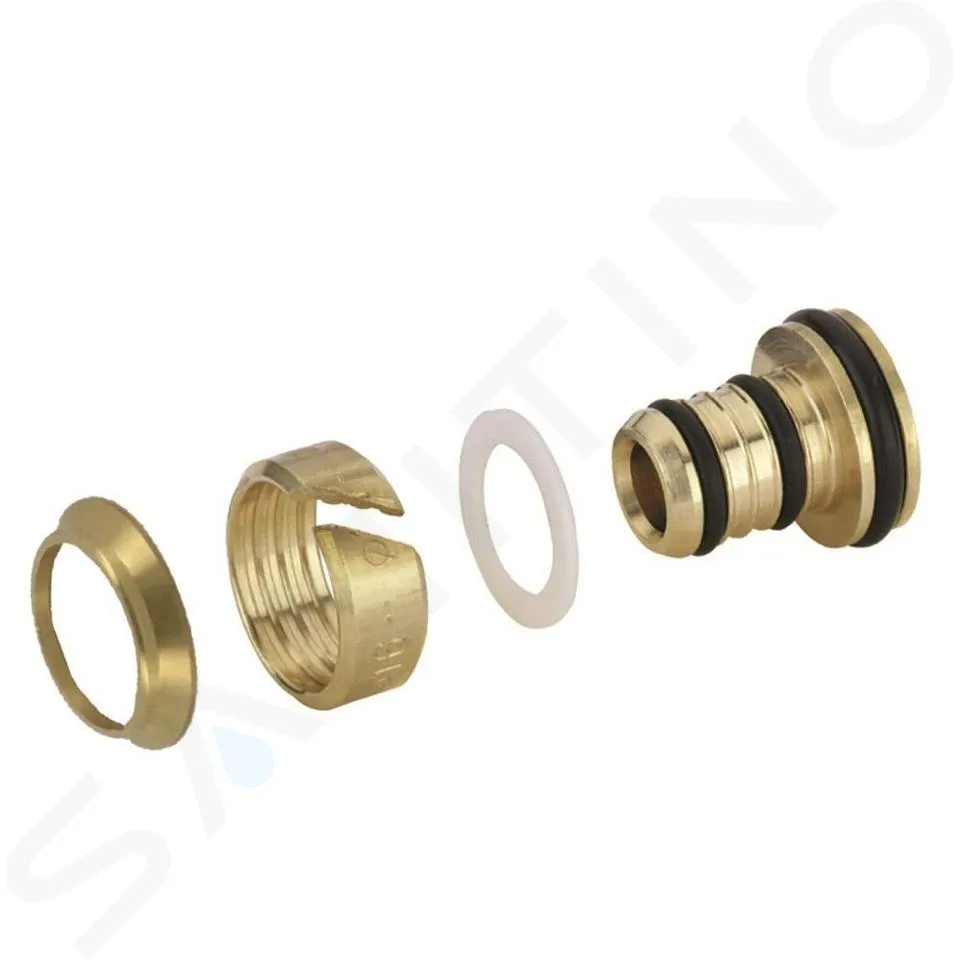 ZEHNDER ACCESORIOS  ABRAZADERAS PARA TUBOS DE PLáSTICO, 2 PIEZAS, DIáMETRO 16X2,25 MM, LATóN 842170
